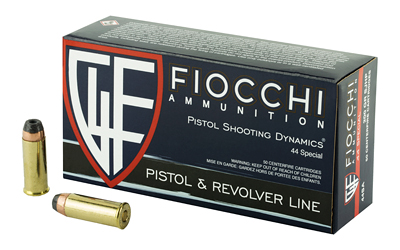 Fiocchi Ammunition Centerfire Pistol, 44 Special, 200 Grain, XTP, 50 Round Box