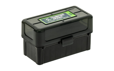 Frankford Arsenal Hinge-Top Ammo Box, 505, 50 Rounds, Fits 17 Remington, .222 Remington and 223 Remington, Smoke Gray, Plastic