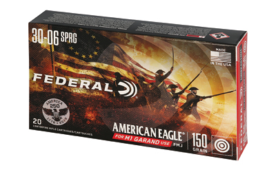 Federal American Eagle, .30-06 Springfield, 150 Grain, Full Metal Jacket, 20 Round Box