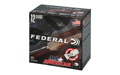 Federal All American, 12 Gauge, 2.75", #8, 1 1/8 oz, Lead, 25 Round Box