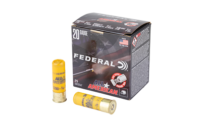 Federal All American, 20 Gauge, 2.75", #7.5, 2.5 Dram, 7/8 oz, Lead, 25 Round Box