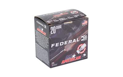 Federal All American, 20 Gauge, 2.75", #7.5, 2.5 Dram, 7/8 oz, Lead, 25 Round Box — photo 2
