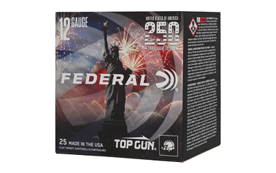 Federal Top Gun, 12 Gauge, 2.75", #8, 1.125, Lead, 25 Round Box