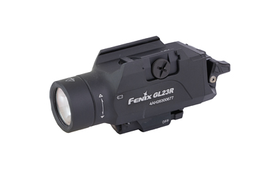 FENIX GL23R, Weapon Light, White LED with Green Laser, 1,200 Lumens, 3.43" Long, Fits GLOCK and 1913 Rails