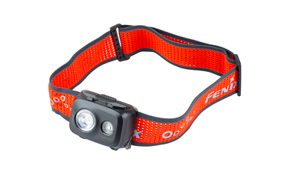 FENIX HL16, Headlamp, White/Red LED, 450 Lumens, Matte Finish, Black/Red, Includes Headband