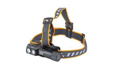 FENIX HM71R, Headlamp, White LED, 2,700 Lumens, Matte Finish, Black, Includes Headband and Rechargeable ARB-L21-5000 Battery