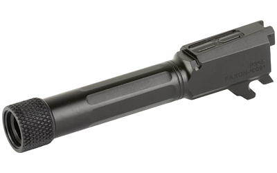 Faxon Firearms Match Series, Straight Fluted, Threaded Drop In Barrel, 9MM, 1/2X28 Thread Pitch, 1:10 Barrel Twist, Fits Sig Sauer P365