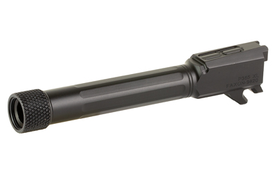 Faxon Firearms Match Series, Straight Fluted, Drop In Barrel, 9MM, 1/2X28 Thread Pitch, Fits SIG P365 XL, Nitride Finish, Black, 1:10 Barrel Twist