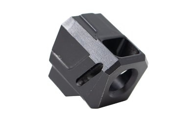 Faxon Firearms EXOS-524, Compensator, 9MM, Fits Smith & Wesson M&P Shield/Shield Plus, Anodized Finish, Black