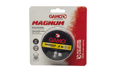 Gamo USA Gamo Magnum, Spire Point Double Ring, .177 Pellet, Pointed Nose, Tin, 250 Count