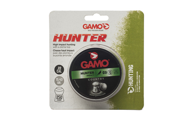 Gamo USA Gamo Hunter, Pellets, .22 Pellet, Round Nose, Tin, 250 Count