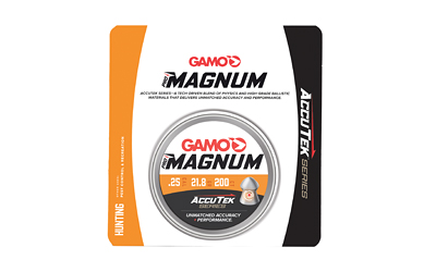 Gamo USA Accutek Pro Magnum, 25 Cal, 200 Per Tin