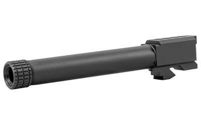 Grey Ghost Precision Match Grade Barrel, 9MM, Black Nitride Finish, Threaded, Fits Glock 17 Gen3 and Gen4