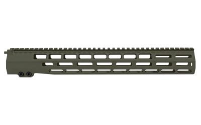 Grey Ghost Precision Handguard, MLOK, 15", Anodized Finish, Olive Drab Green, Fits AR-10