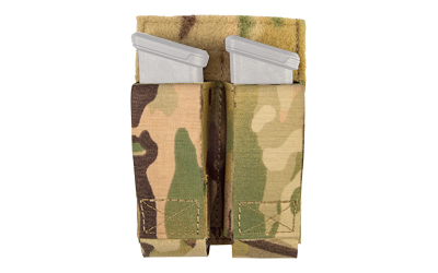 Grey Ghost Gear Double Pistol Magna Mag Pouch, Laminate Nylon, the Pouch Attaches to any MOLLE/PALS Style Webbing With Two Included Malice Clips