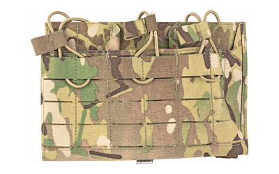 Grey Ghost Gear Compact Triple Mag Panel 5.56, Mag Pouch, Fits AR-15 Magazines, Laminate Nylon