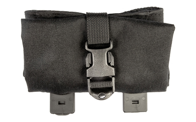 Grey Ghost Gear Roll-Up Dump Pouch, MOLLE Compatible, Laminated Nylon Construction, Matte Finish, Black