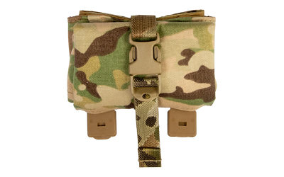 Grey Ghost Gear Roll-Up Dump Pouch, MOLLE Compatible, Laminated Nylon Construction, Matte Finish, MultiCam