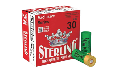 Sterling Exclusive Series, 12 Gauge 2.75", #8, 1 1/8 oz, Shot Shell, 25 Round Box