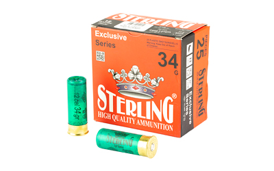 Sterling Exclusive Series, 12 Gauge 2.75", #5, 1 3/16 oz, Shot Shell, 25 Round Box