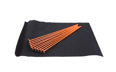 Gun Storage Solutions Rifle Rods, Fit .22 Caliber and Larger, 16" Length, Orange, Includes 15"x19" Shelf Liner, 10 Pack
