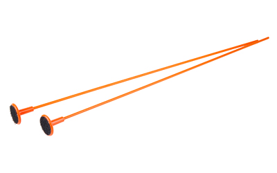 Gun Storage Solutions Rifle Rods, Fit .17 Caliber and Larger, 14" Length, Orange, 2 Pack