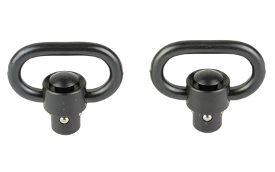 GrovTec Heavy Duty Push Button Swivels, Fits 1" Slings, Nitride Finish, Black