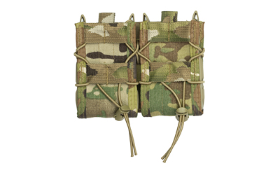 High Speed Gear Double Rifle TACO, Dual Magazine Pouch, Molle, Fits Most Rifle Magazines, Hybrid Kydex and Nylon, MultiCam
