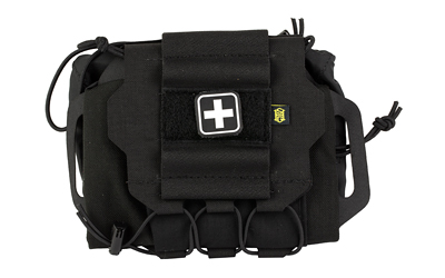 High Speed Gear ReFlex IFAK System, Compatible with MOLLE and Belts 1.5"-2.5", Nylon Construction, Black, Medical Items Not Included