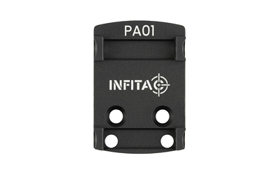 INFITAC PA01 Pistol Adapter Mount, Compatible with Infitac Pistol Optics, RMSc Footprint, Black
