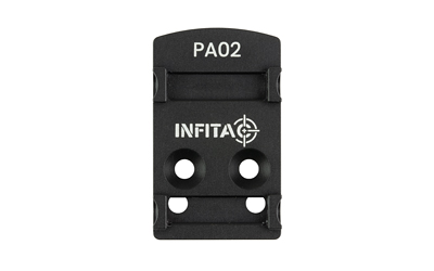 INFITAC PA02 Pistol Adapter Mount, Compatible with Infitac Pistol Optics, Delta Point Pro Footprint, Black