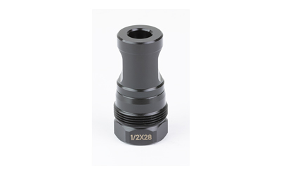 KAK Industry Plan B Big Hole Brake, 1/2X28 Thread Pitch, .223-9MM (.375" Bore), Plan B Compatible, Nitride Finish, Black
