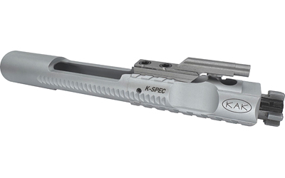 KAK Industry K-SPEC Enhanced, Bolt Carrier Group, For AR-15, 5.56 NATO/300 Blackout, 9310 Steel Bolt, Chrome Finish, Silver, Duel Ejector, Down Vent