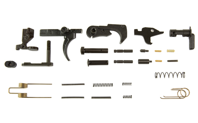 KAK Industry Lower Parts Kit, For AR-15, Black, Does Not Include Grip/Trigger Guard