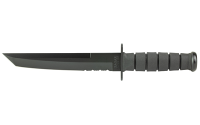 KA-BAR Knives KA-BAR, Tanto, Fixed Blade Knife, 8" Blade Length, 12.813" Overall Length, Tanto Point, Combo Edge, 1095 Cro-Van Steel, Matte Finish