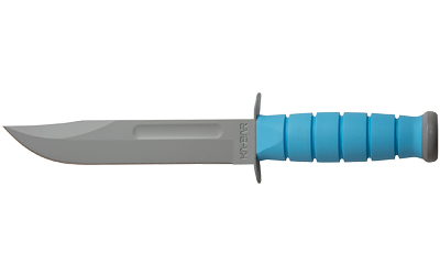 KA-BAR Knives USSF SPACE-BAR, Fixed Blade, 1095 Cro-Van, 7" Blade Length, 11.75" Overall Length, Plain Edge, Clip Point, Grey Powder Coat