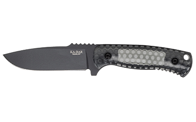 KA-BAR Knives Cool Name, Fixed Blade Knife, 1095 Cro-Van, 4.25" Blade Length, 9" Overall Length, Plain Edge, Drop Point, Black Blade