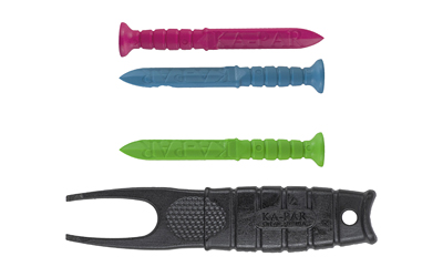 KA-BAR Knives KA-PAR Golf Tool, Includes 4 Golf Tees and Divot Tool, Plastic, Black
