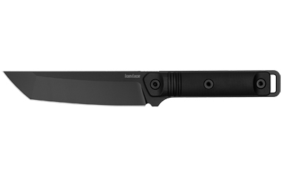 Kershaw Atreides, Fixed Blade Knife, 5.7" Tanto Blade, 65Mn Blade Steel, 11.4" Overall Length, Powdercoat Finish, Black, Polypropylene Handle
