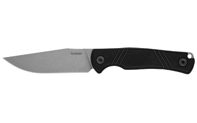 Kershaw Pack Mule, Fixed Blade Knife, 3.9" Clip Point Blade, N690 Blade Steel, 8.4" Overall Length, Satin Working Finish, Silver Blade
