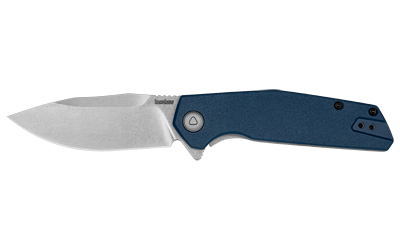 Kershaw Kershaw Lucid, Folding Knife/Assisted, 3.2", Plain Edge, 8Cr13MoV Construction, Stonewash Finish, Glass Filled Nylon Handle