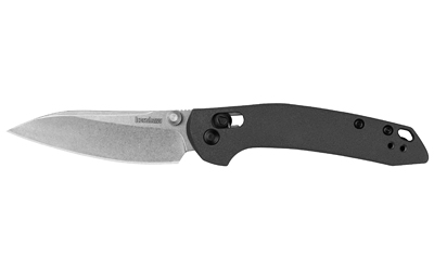 Kershaw Duster, Folding Knife, 2.9" Sheepsfoot Blade, 8Cr13MoV Blade Steel, 6.75" Overall Length, Silver Stonewash Finish Blade, Plain Edge