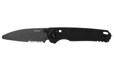 Kershaw Bel Air XL-EMT, Folding Knife, 3.25" Sheepsfoot Blade, CPM MagnaCut Blade Steel, 7.86" Overall Length, Stonewash Finish, Gray, Serrated Edge