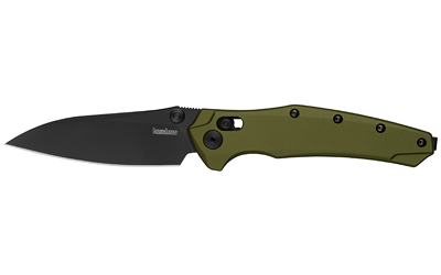 Kershaw Bareknuckle, Folding Knife, 3.50" Sheepsfoot Blade, CPM MagnaCut Blade Steel, 8.24" Overall Length, PVD Finish, Black, Plain Edge