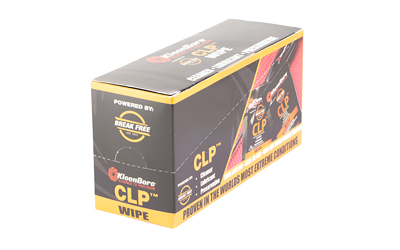 Kleen-Bore CLP Wipe, Powered By Break Free, Cleaning Wipes, 50 Per Pack