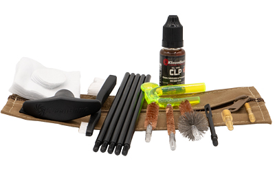 Kleen-Bore Compact Military/LE Tactical Kit, Cleaning Kit, Fits 9MM/556, Coyote Case