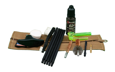 Kleen-Bore Compact Military/LE 556 Rifle Tactical Kit, Cleaning Kit, Fits.223/5.56MM Rifles, Coyote Case
