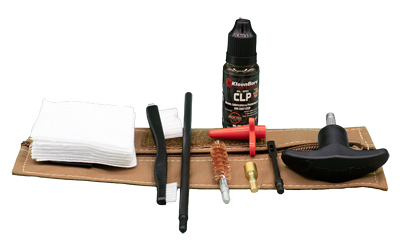Kleen-Bore Compact Military/LE 9mm Handgun Tactical Kit, Cleaning Kit, Fits 9MM, Coyote Case