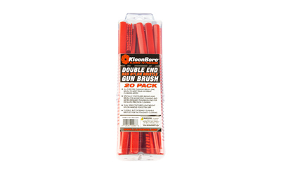 Kleen-Bore Double Ended Nylon Brush, Red, 20 Per Pack