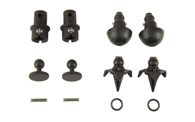 KNS Precision, Inc. Snapfoot, Quick Change Modular Bipod Kit, Fits Magpul Bipods, Matte Finish, Black
